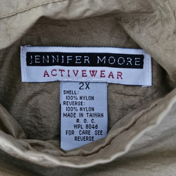 Vintage 90s Track Jacket Windbreaker Bomber Size 2X Paisley Tan Reversible Retro - Picture 3 of 15